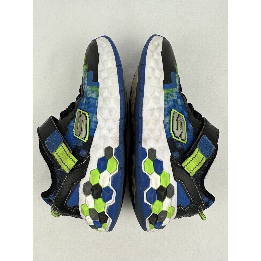 Skechers Mega Craft 2.0 Boys  Size 1 Blue Green Casual Shoes Sneakers 402204L - Picture 6 of 8